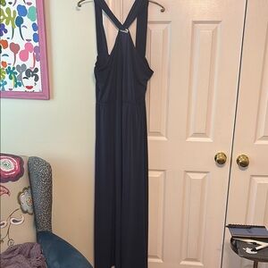 Elegant Navy Blue Maxi dress